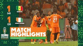 HIGHLIGHTS | Senegal  Côte d'Ivoire | #TotalEnergiesAFCON2023 - Round of 16