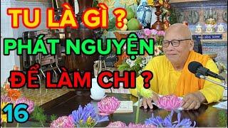 Tu là gì ? Vì sao nên phát nguyện ? Thiền sư An Lạc Hạnh - Lhpg P16 : Chơn lý