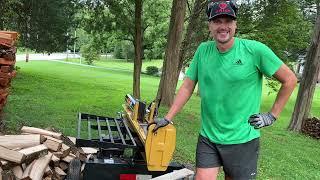 Dog days of Summer- Splitting Maple Firewood