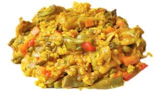 Arroz con pollo y verduras - Cocina andaluza y española | Andalucía Videorecetas