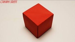 How to make seamless cube out of paper. Origami.