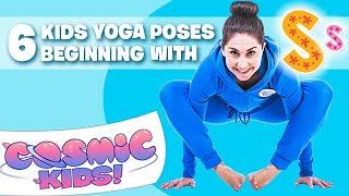 6 Kids Yoga poses that begin with the letter S! ⭐️ | Cosmic Kids