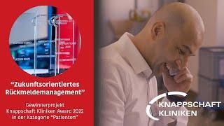 Knappschaft Kliniken Award 2022: Gewinner in der Kategorie "Patienten"