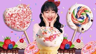 Make ice cream and candy with marshmallow slime! Making Slime [Yura]