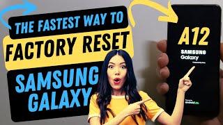 Samsung Galaxy A12 Factory Reset Hard Reset  - This is the Fastest Way - Updated