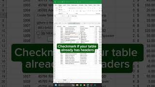 Ctrl + T Shortcut in Excel‼️ #excel