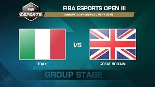 Italy v Great Britain - Group Game | FIBA Esports Open III