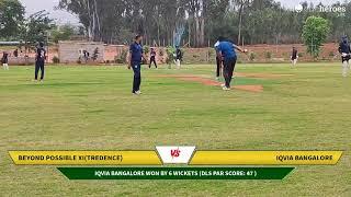 Live Cricket Match | Beyond Possible XI(Tredence) vs IQVIA BANGALORE | 21-Jul-24 07:25 AM 20 overs