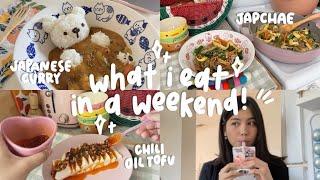 what i eat in a weekend  easy asian meals + grocery haul