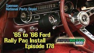 1965 1966 Ford Mustang Rally Pac Install How to Episode 178 Autorestomod