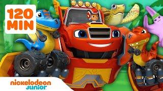 Blaze et les Monster Machines | Compilation des sauvetages d'animaux  | 2 HEURES | Nickelodeon Jr.