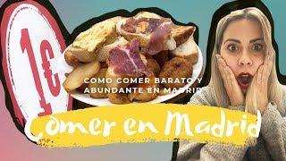 TOP 3 Sitios dónde Comer BARATO en MADRID