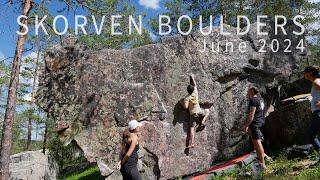 One day bouldering in Skorven Boulders - Sweden - June 2024