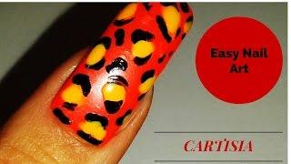 Easy Leopard Print Nail Art by Cartisia