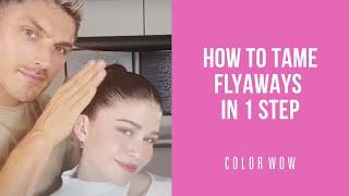 How to get rid of flyaways and tame baby hairs | Chris Appleton Snatched Hair Tutorial