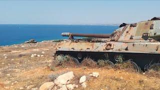 British Army Hard Target Firing Range in Cyprus (Tank Graveyard)