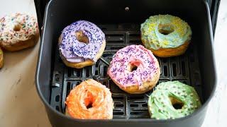 Air Fryer Easy Donuts with Time & Temp.