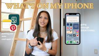 WHATS ON MY IPHONE 2023 | app recommendations, going through my notes app, and more