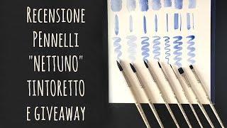 Recensione PENNELLI da ACQUERELLO serie NETTUNO Tintoretto + GIVEAWAY  Arte per Te