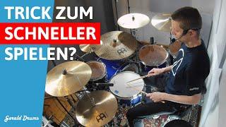 Mit diesem Trick doppelt so schnell spielen! - Schlagzeug lernen mit Gerald Drums