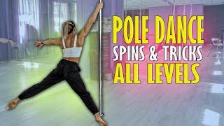 POLE DANCE SPINS & TRICKS COMBINATION TUTORIAL