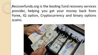 Fund Recovery Services | Bitcoin Scam Recovery | FX Trading Scam