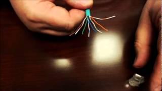 How to make an Ethernet CAT5e or CAT6 patch cable using RJ45