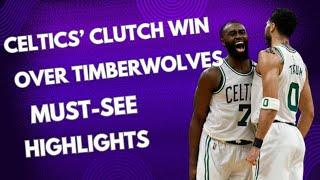 "Epic Celtics vs. Timberwolves Clash: Gobert’s Rebounds vs. Boston’s Sharp Shooting!"