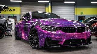 Psychedelic GALAXY Wrap BMW M4...OUT OF THIS WORLD!!!