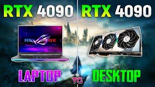 RTX 4090 Laptop vs RTX 4090 Desktop - Test in 9 Games