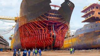 The Crazy Process of Repairing Billion $ Ships in Massive Dockyard