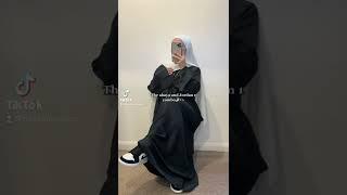 The best combo  #abaya #modestfashion #sneakers #muslim #viral #shorts #jordan #hijab