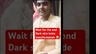 Dark skin bride MAKEUP transformation | Hd makeup #shorts #makeup #bridal #trending