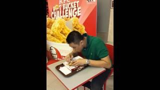 HOT bucket challenge KFC by Owen at KFC kemang