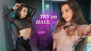 [4K] Transparent Clothes | Try on Haul with Kristina