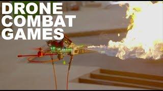 Flame-Shooting Drone Combat Games - Aerial Sports League