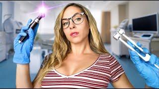 ASMR Liquid  Ear Cleaning OTOSCOPE exam, Personal Attention - Roleplay and Rain sounds