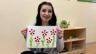 Spring Art Project for toddlers to 3 year olds - Preschool at Home