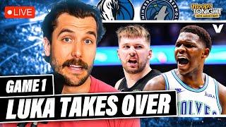 Mavericks-Timberwolves Reaction: Luka Doncic ERUPTS, Mavs take Game 1 vs. Wolves | Hoops Tonight