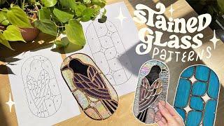 making stained glass patterns  using a cricut machine!