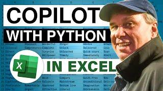 Excel Copilot With Excel With Python - First Look - Episode  2653