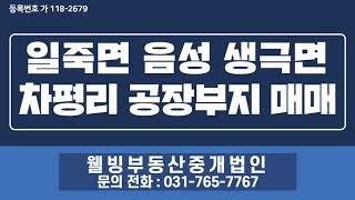 일죽면인근토지 음성 생극면 차평리 약 5천평 화학공장용 토지 매물