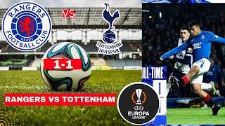 Rangers vs Tottenham 1-1 Live Stream Europe League Football UEL Match Score 2024 Highlights Spurs