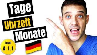 Weekdays, Daytime and Months in German | German Basics | YourGermanTeacher