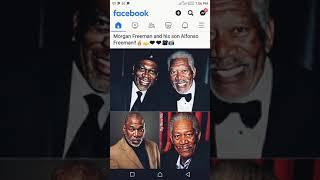 Morgan Freeman and his son Alfonso Freeman.