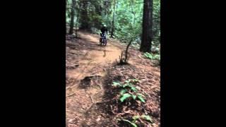 Dumb ass crashed on his mountain bike