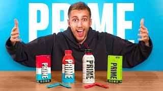 TRYING ALL NEW KSI & LOGAN PAUL PRIME PRODUCTS!