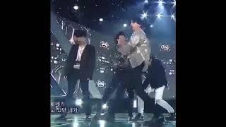 [VID180603][Inkigayo] BTS RM Accidentally Unbottoned Jungkook's Shirt