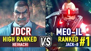 T8  JDCR (High Ranked Heihachi) vs MEO-IL (#1 Ranked Jack-8)  Tekken 8 High Level Gameplay