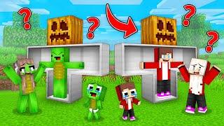 JJ and Mikey Hide Inside Golem To Prank Families in Minecraft (Maizen)